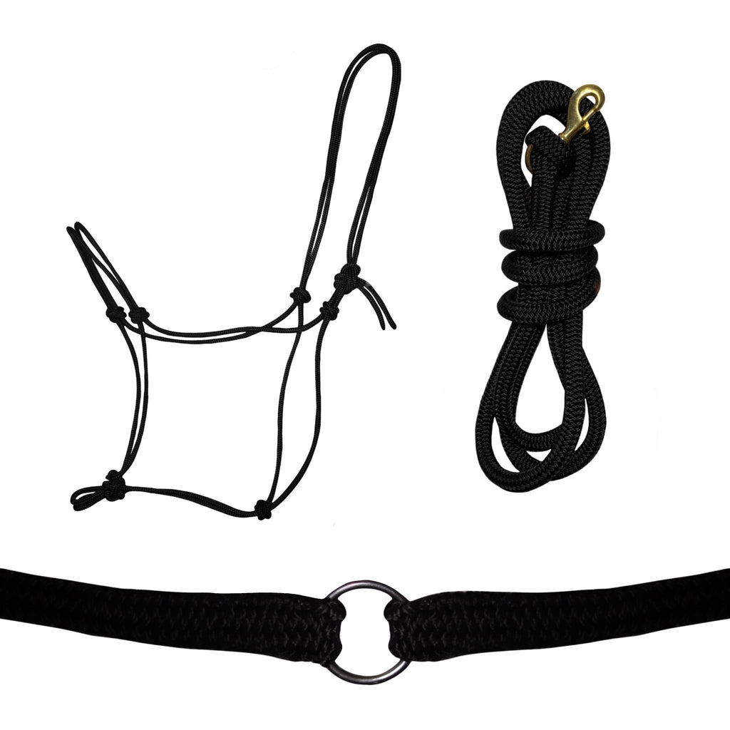 Black complete set-Free Riding Neckropes-FR Equestrian