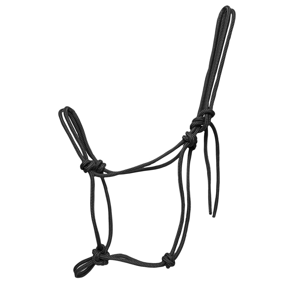 Charcoal grey training ropehalter-Ropehalter-Free Riding Neckropes-FR Equestrian