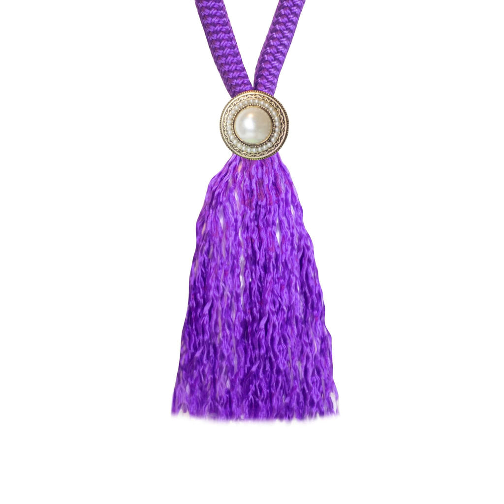 Purple pearlstone-neckrope-Free Riding Neckrope-FR Equestrian