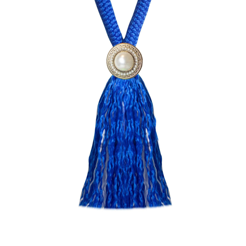 Royal blue pearlstone-neckrope-Free Riding Neckrope-FR Equestrian
